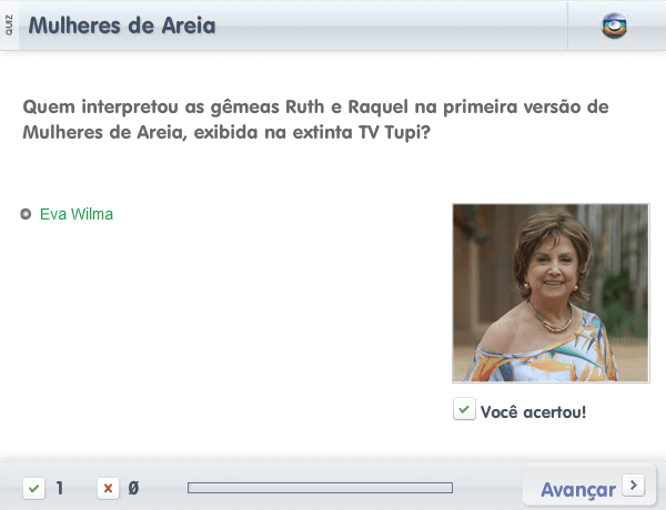 Quiz Mulheres de Areia screenshot