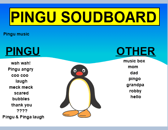 Pingu Soundboard screenshot