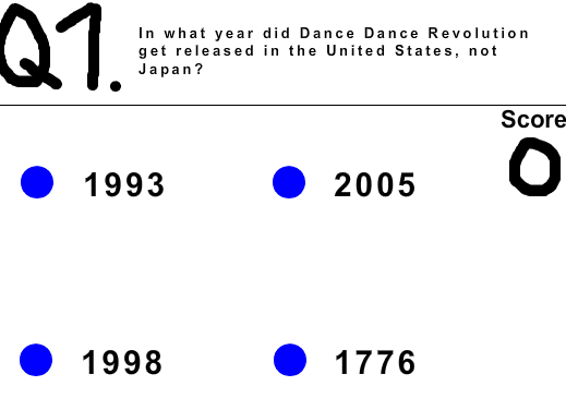 The Dance Dance Revolution Quiz screenshot
