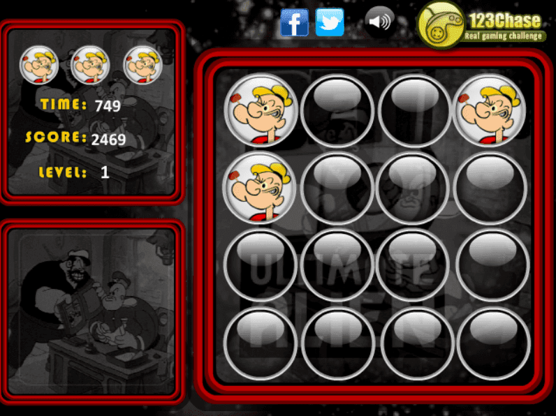 Popeye Memory Balls screenshot