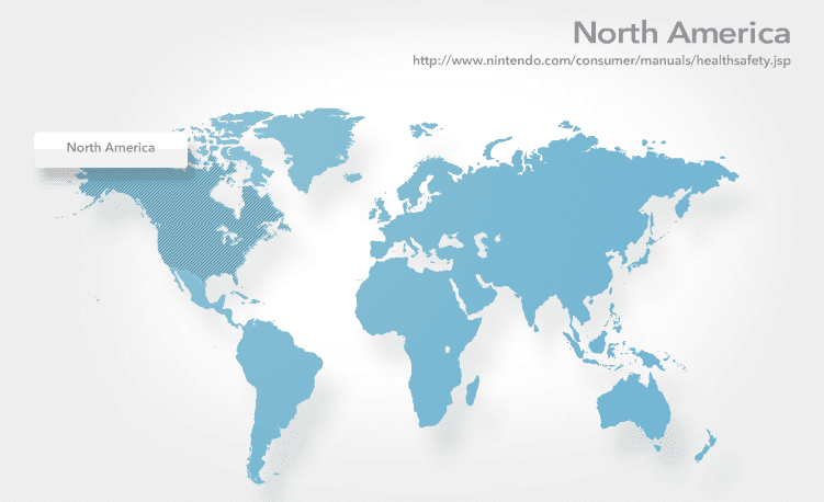 Nintendo Health and Safety Support Map screenshot