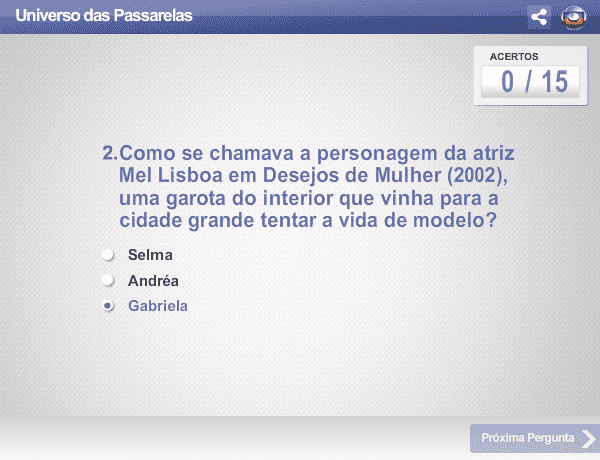 Universo das Passarelas screenshot
