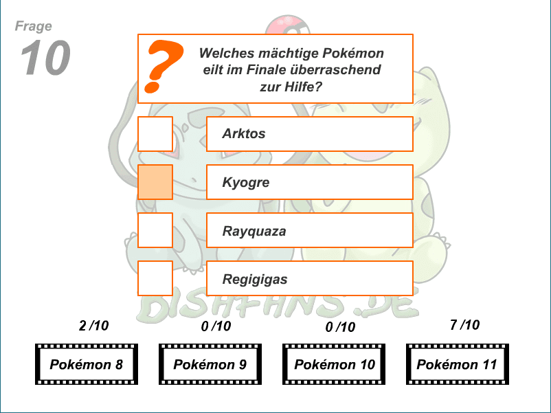 Bisafans.de: Quiz zu den Kinofilmen 8-11 screenshot