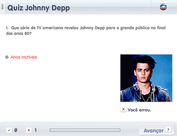 Quiz Johnny Depp screenshot