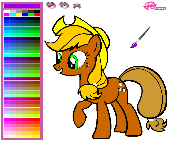Dibujo de Pony Applejack para Colorear screenshot