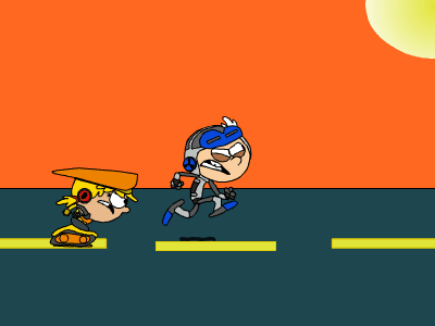 Mighty Loud Lincoln and Lana run cycle screenshot