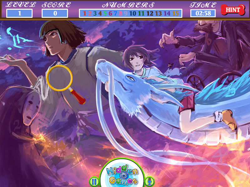 Hidden Numbers - Spirited Away screenshot