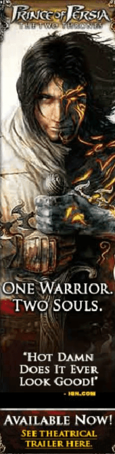 Prince of Persia: The Two Thrones Banner Ad (2005) screenshot