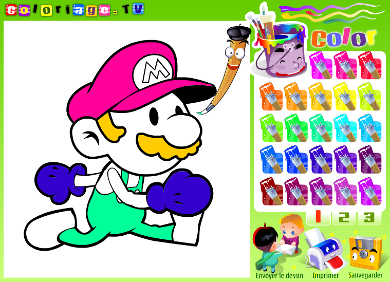 Super Mario Coloriage screenshot