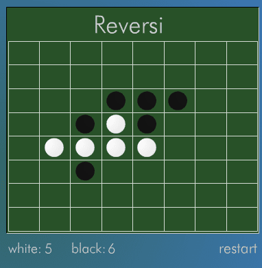 Reversi screenshot