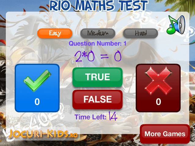 Rio Maths Test screenshot