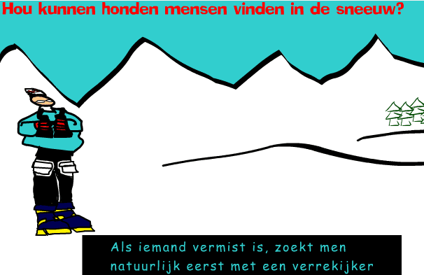 Hou kunnen honden mensen vinden in de sneeuw?