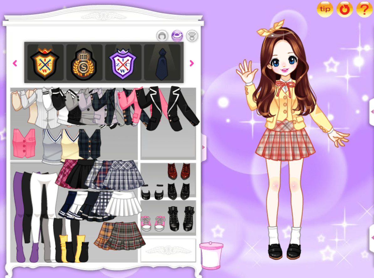 큐티 프레피룩 screenshot