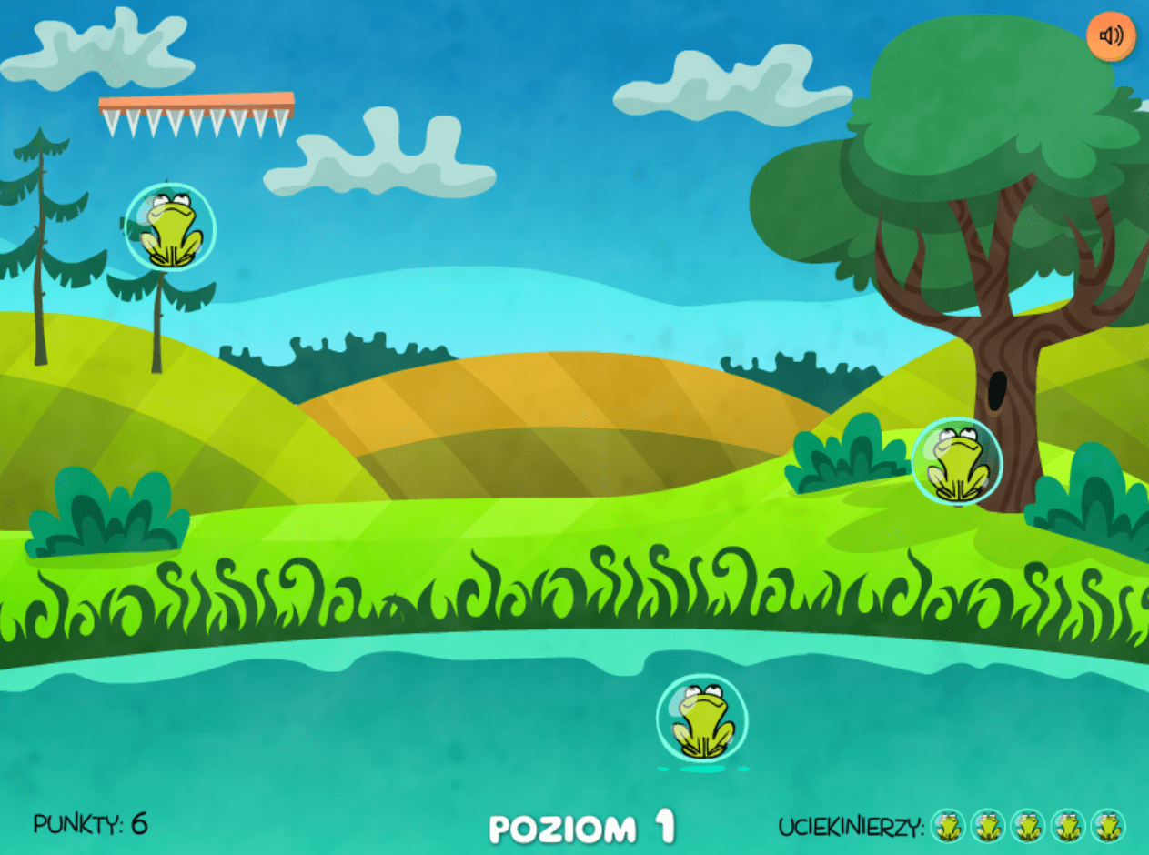 Uciekające żaby screenshot