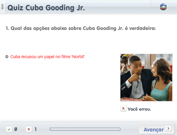Quiz Cuba Gooding Jr. screenshot