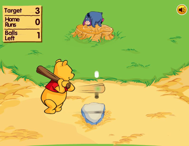 Winnie the Pooh's Home Run Derby screenshot
