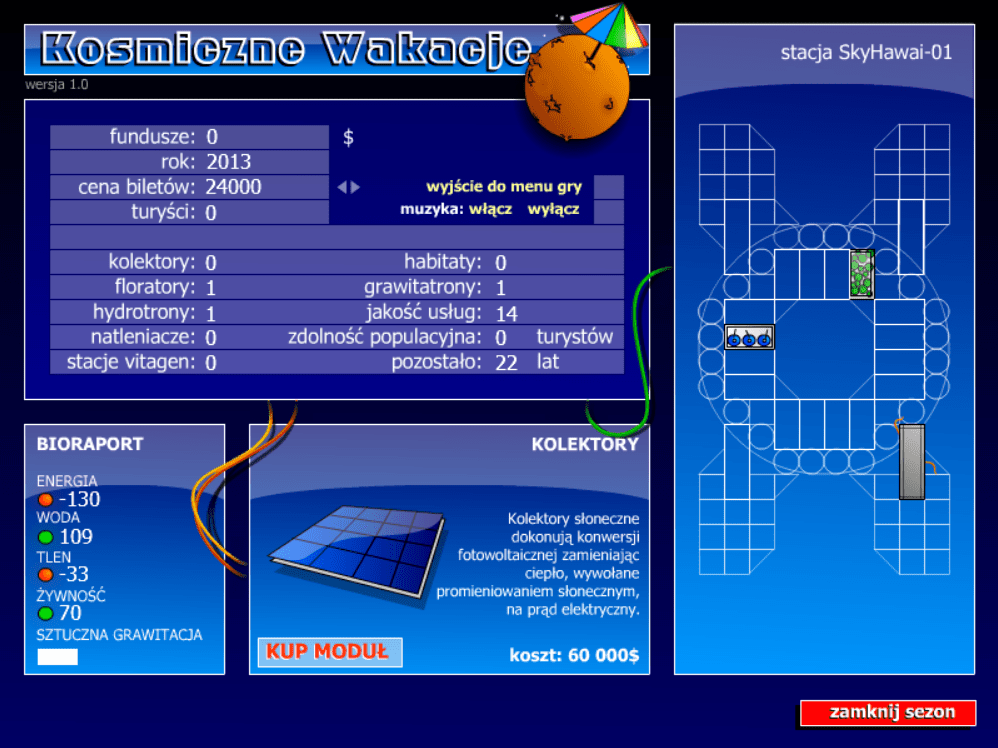 Kosmiczne Wakacje screenshot