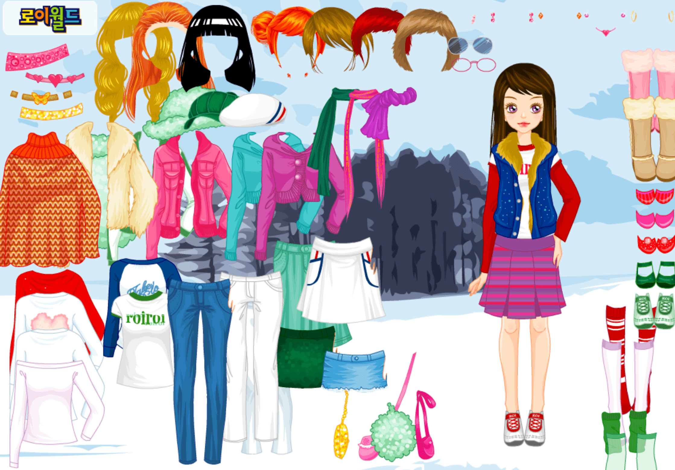 Roiworld Winter Walk Dressup screenshot