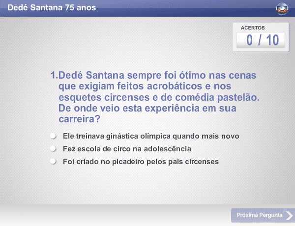 Dedé Santana 75 anos screenshot