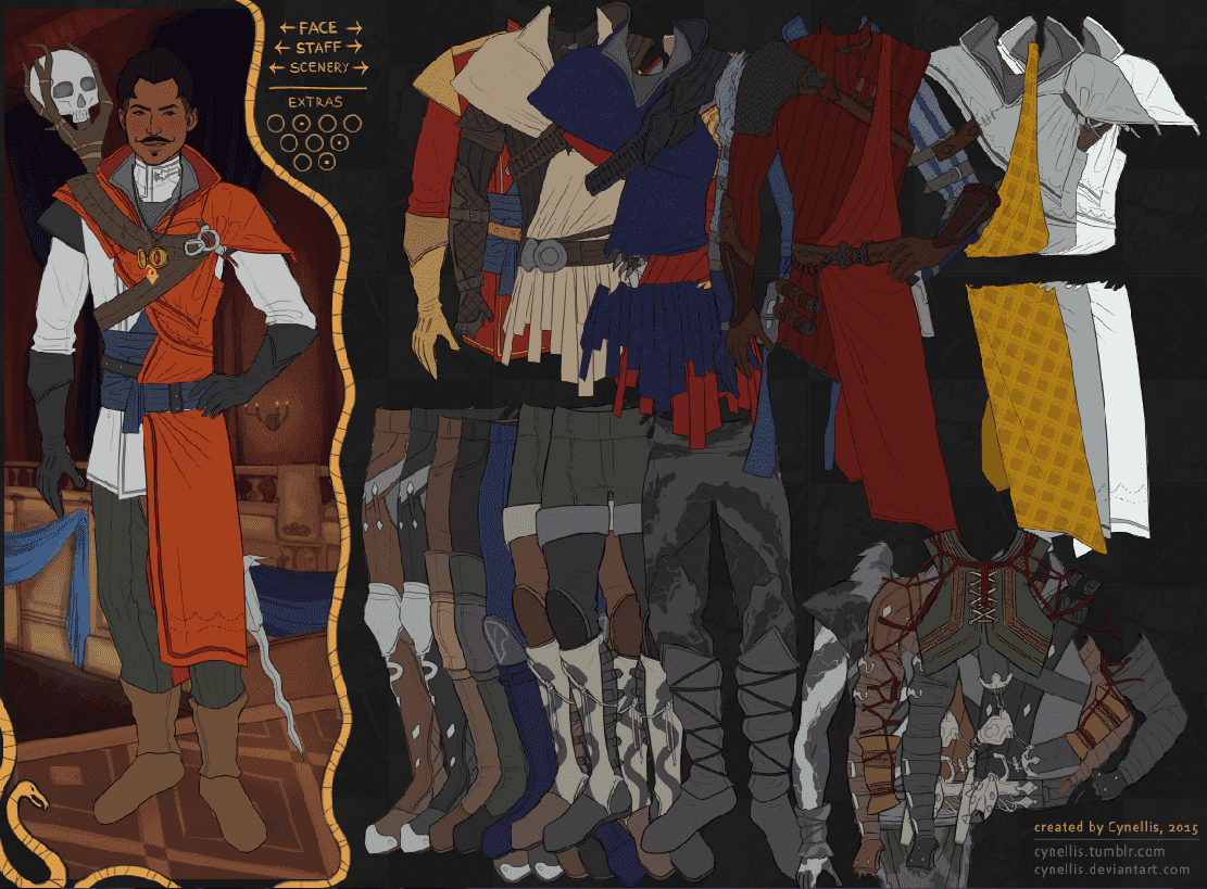 Dragon Age Dorian Pavus DRESS-UP GAME screenshot