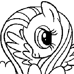 Colorear Pony Fluttershy