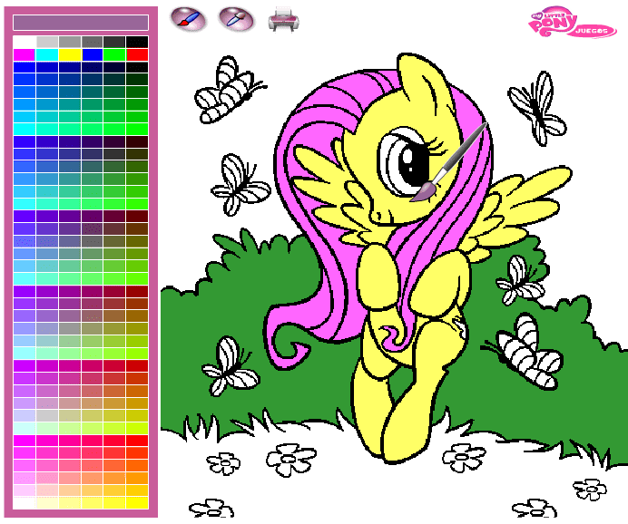 Colorear Pony Fluttershy screenshot