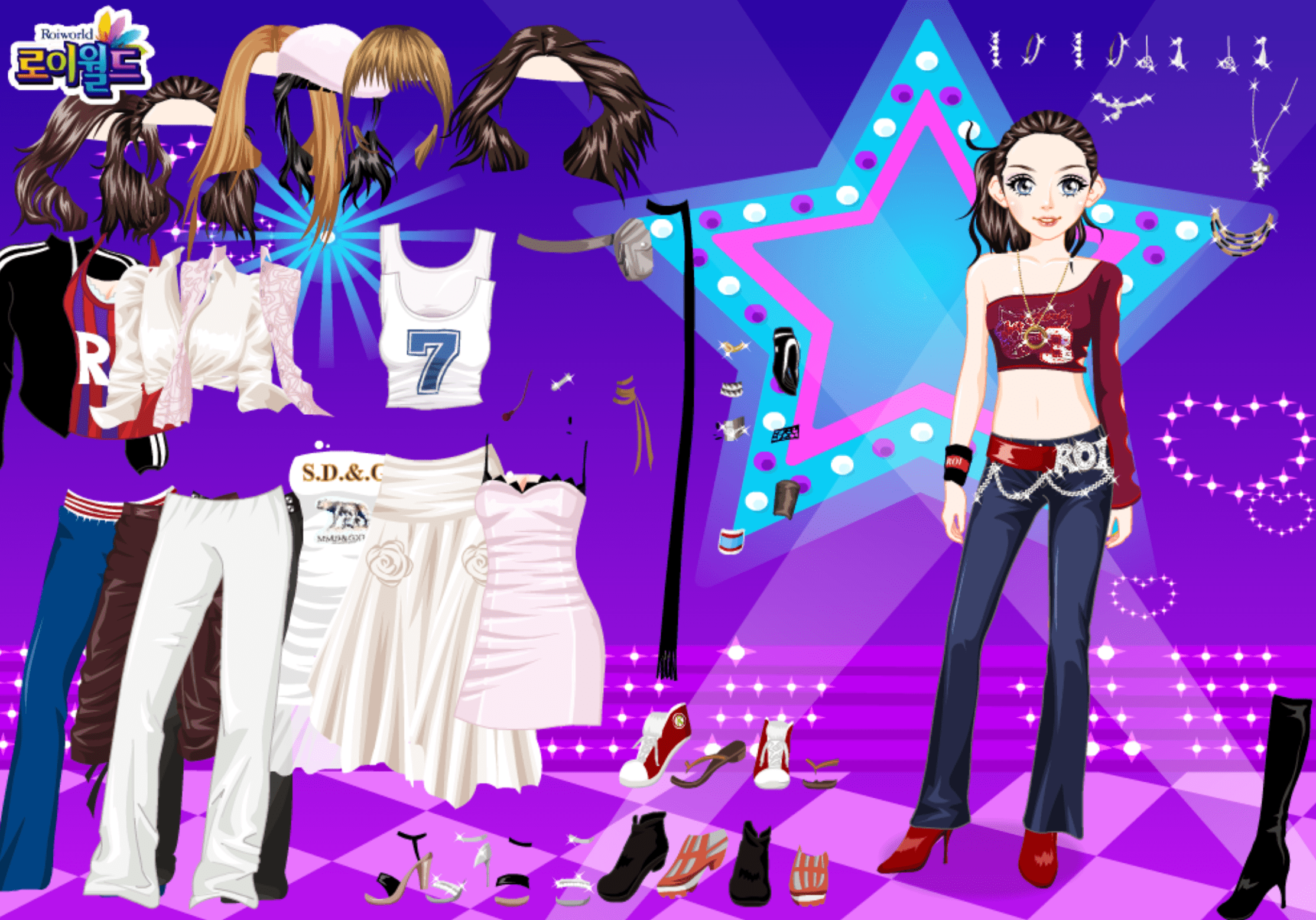 Roiworld Hip Club Girl Dressup screenshot