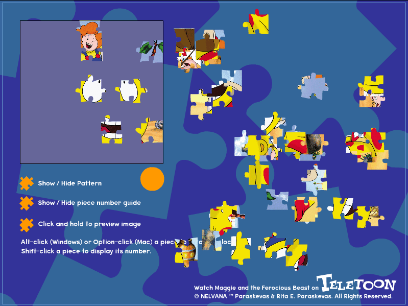 Maggie & The Ferocious Beast Puzzle screenshot