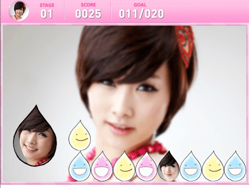 카라의 물방울 터트리기 screenshot