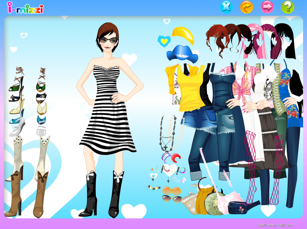 Cute French Girl Dressup screenshot