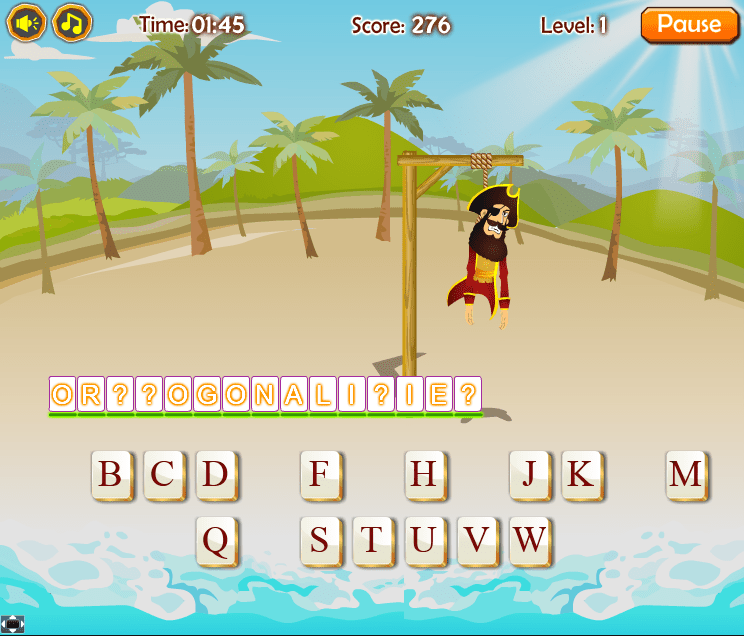 Hangman Pirate screenshot