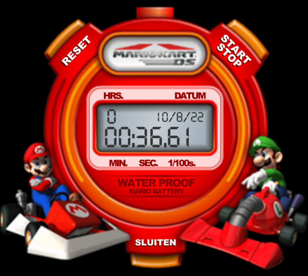 Mario Kart DS Stopwatch screenshot