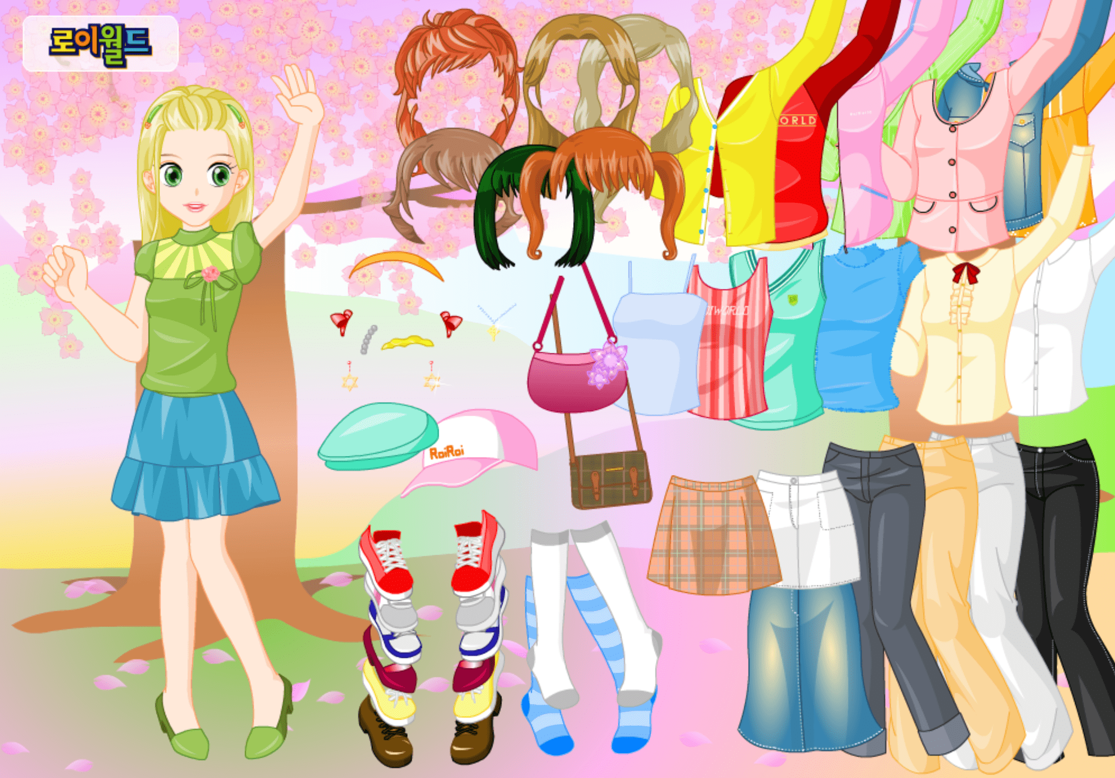 Roiworld Spring Girl Dressup screenshot