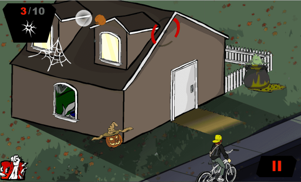 Newspaper Boy Halloween screenshot