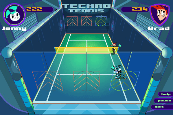 My Life as a Teenage Robot: Techno Tennis screenshot