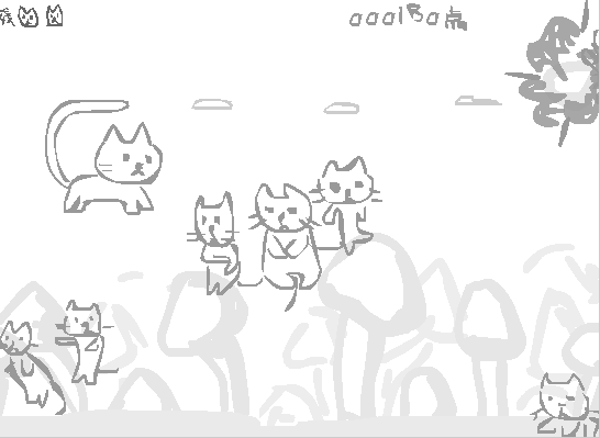 しっぽ猫シューティング screenshot