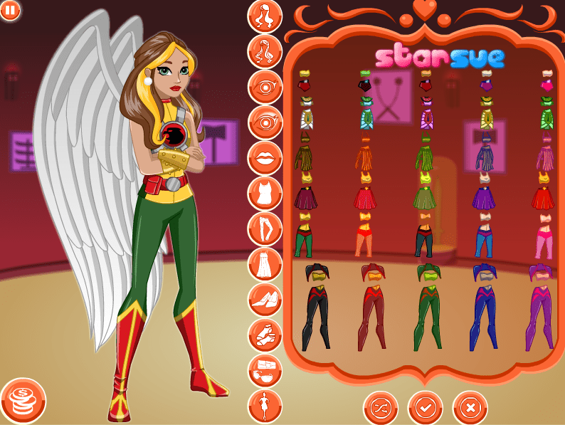 DC Super Hero Girls Hawkgirl Dress Up screenshot
