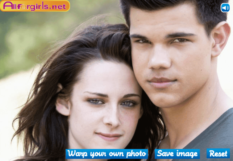 Jacob and Bella in April Fool screenshot