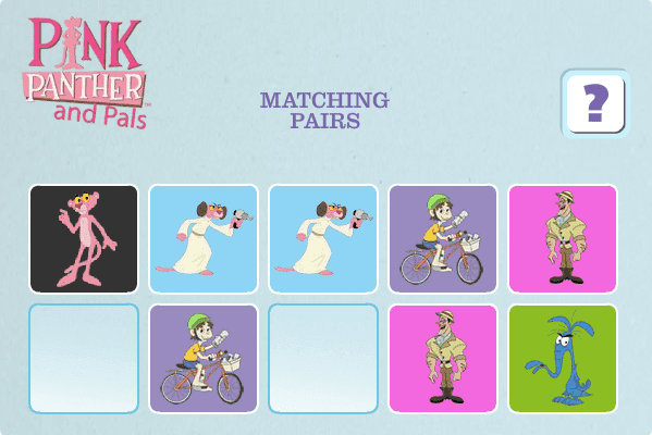 Pink Panther and Pals Matching Pairs screenshot