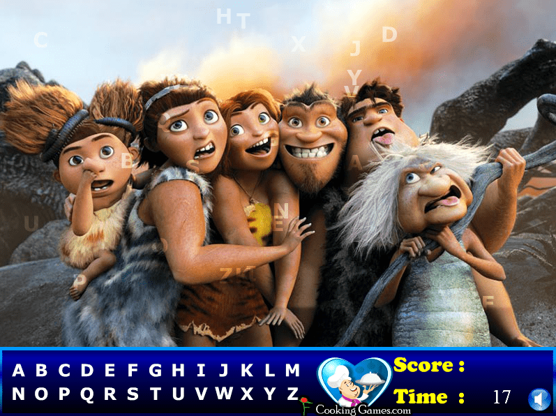 The Croods Hidden Letters screenshot