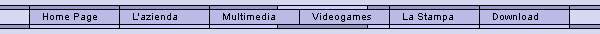 Menu del sito web Polgames screenshot