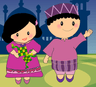 Selamat Hari Raya Aidilfitri Raya Kids Postcard