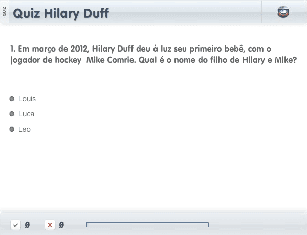 Quiz Hilary Duff screenshot
