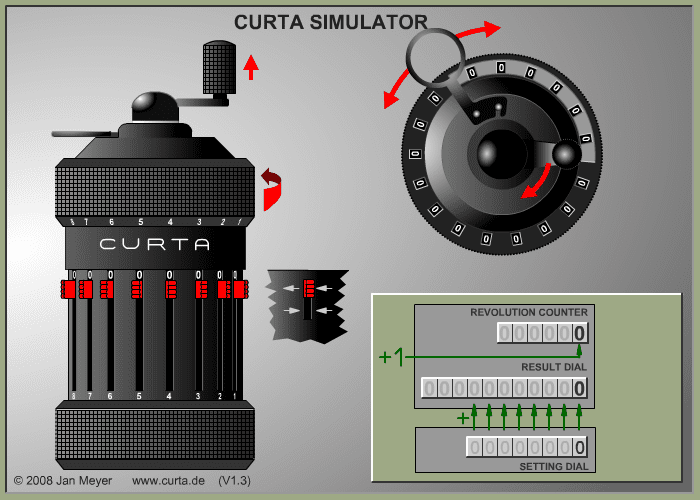 Curta Simulator screenshot