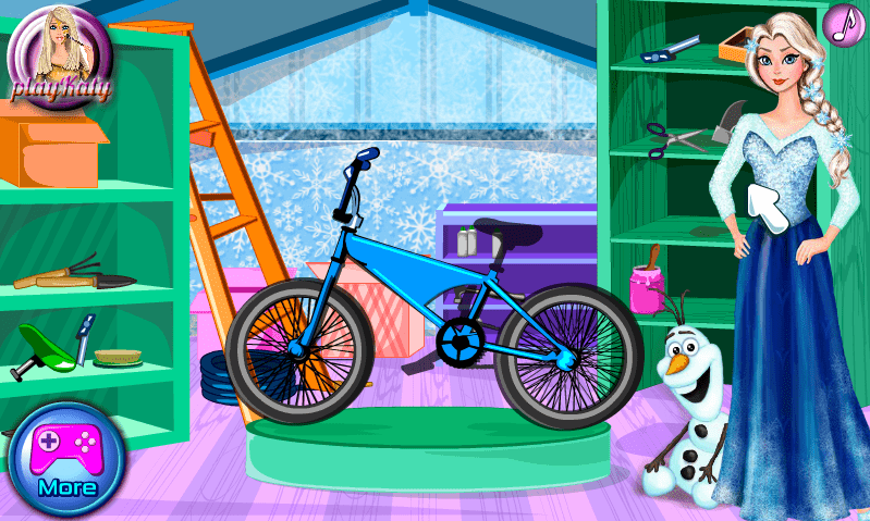 Elsa and Olaf Bike Decor screenshot