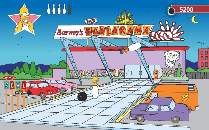 The Simpsons Bowling screenshot