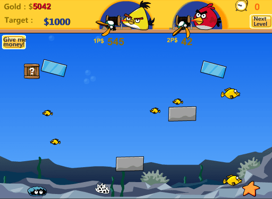 Angry Birds double fishing screenshot