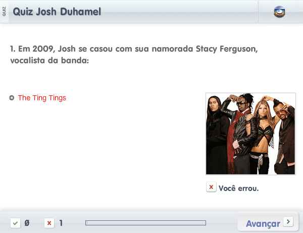 Quiz Josh Duhamel screenshot