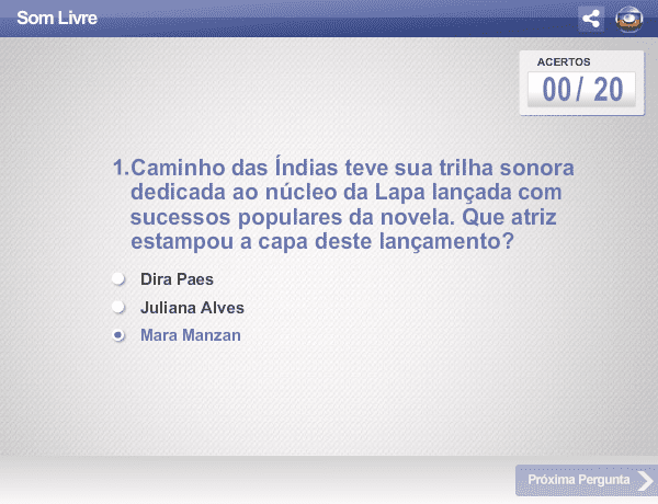 Música nas telenovelas screenshot