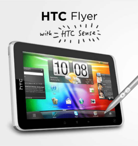 HTC Flyer with HTC Sense Banner Ad